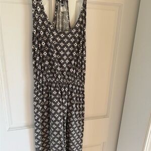 Old Navy Black & White Patterned Dress
